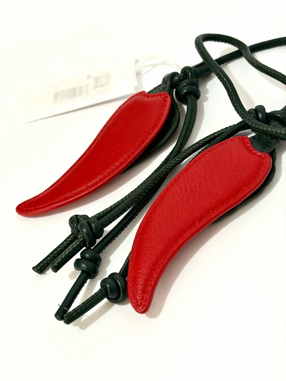 Hammitt Red Chili Pepper Leather Hot Stuff Bag Charm NWT